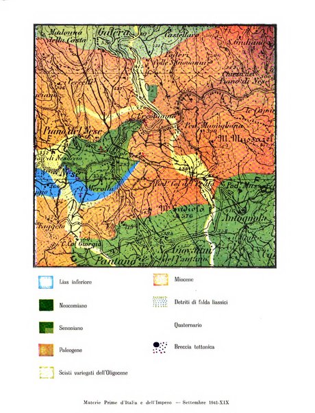 Materie prime d'Italia e dell'Impero rassegna mineraria mensile