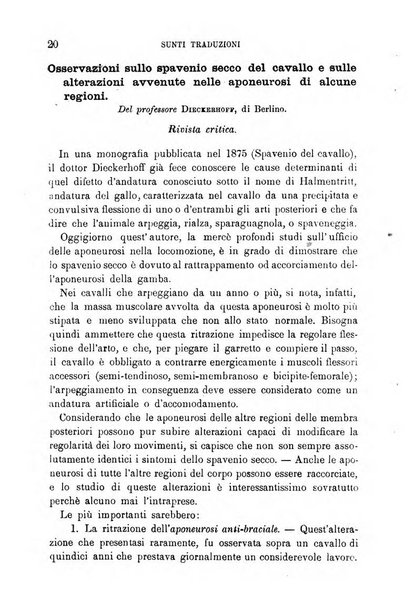 Il medico veterinario giornale teorico-pratico della Regia scuola di medicina veterinaria di Torino