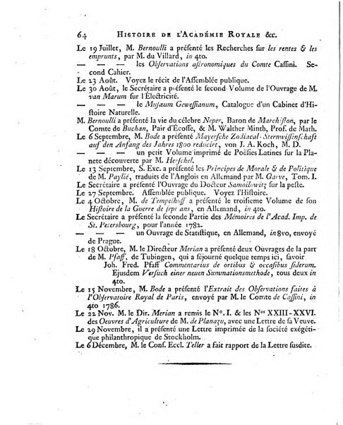 Memoires de l'Academie royale des sciences et belles lettres depuis l'avenement de Frederic Guillaume 2. au throne