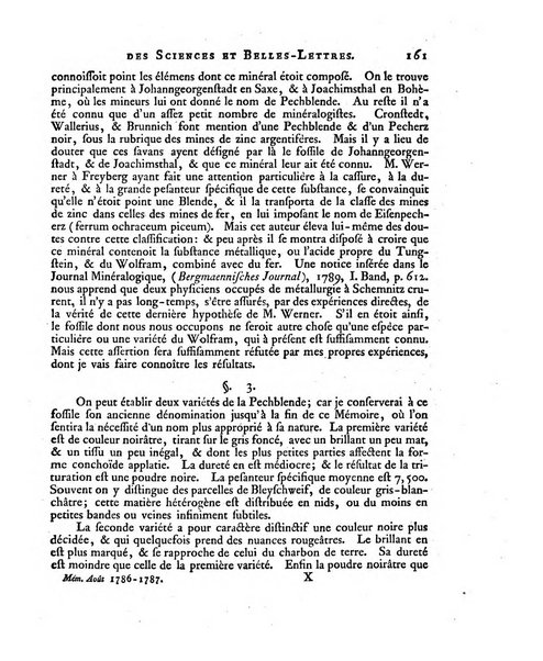 Memoires de l'Academie royale des sciences et belles lettres depuis l'avenement de Frederic Guillaume 2. au throne