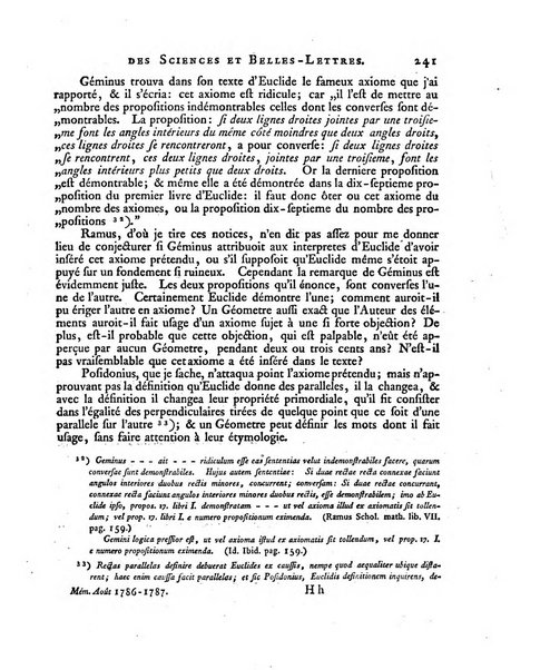 Memoires de l'Academie royale des sciences et belles lettres depuis l'avenement de Frederic Guillaume 2. au throne