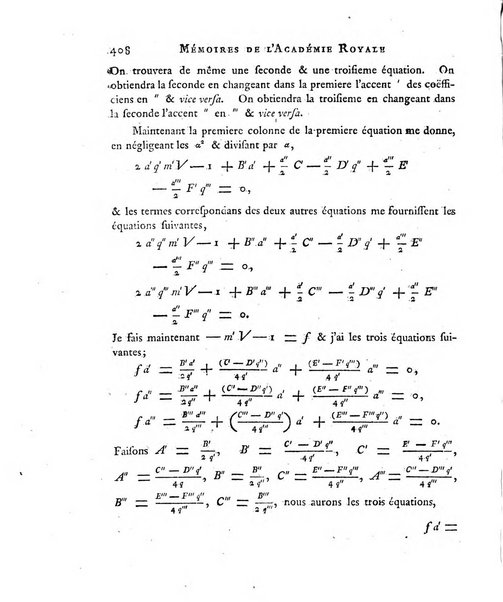 Memoires de l'Academie royale des sciences et belles lettres depuis l'avenement de Frederic Guillaume 2. au throne