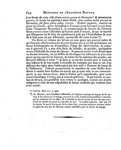 Memoires de l'Academie royale des sciences et belles lettres depuis l'avenement de Frederic Guillaume 2. au throne