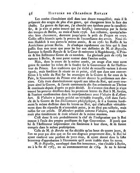 Memoires de l'Academie royale des sciences et belles lettres depuis l'avenement de Frederic Guillaume 2. au throne