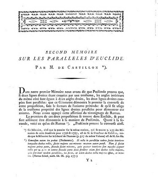 Memoires de l'Academie royale des sciences et belles lettres depuis l'avenement de Frederic Guillaume 2. au throne