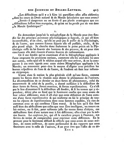 Memoires de l'Academie royale des sciences et belles lettres depuis l'avenement de Frederic Guillaume 2. au throne