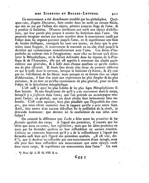 Memoires de l'Academie royale des sciences et belles lettres depuis l'avenement de Frederic Guillaume 2. au throne