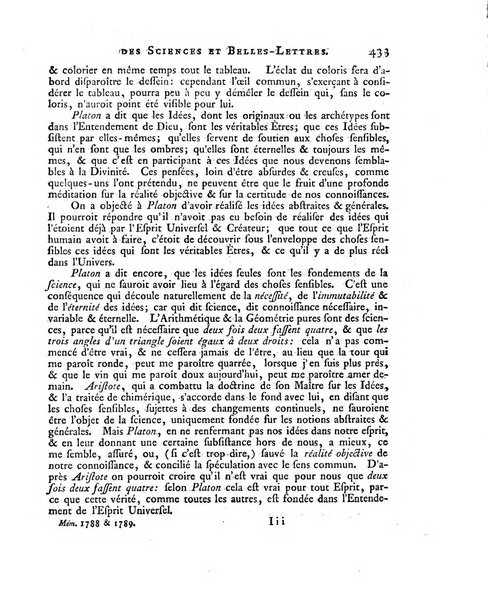 Memoires de l'Academie royale des sciences et belles lettres depuis l'avenement de Frederic Guillaume 2. au throne