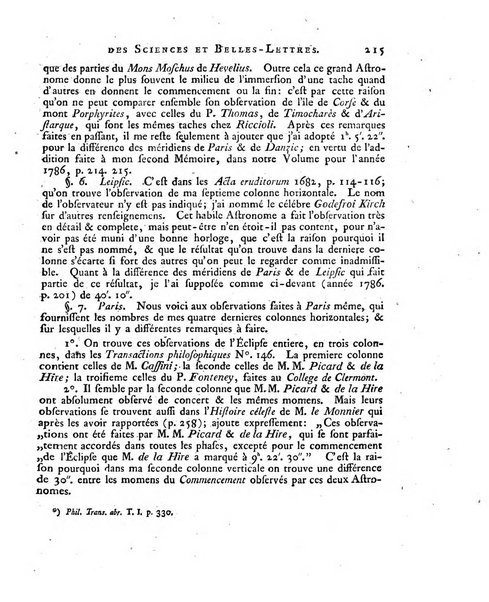 Memoires de l'Academie royale des sciences et belles lettres depuis l'avenement de Frederic Guillaume 2. au throne