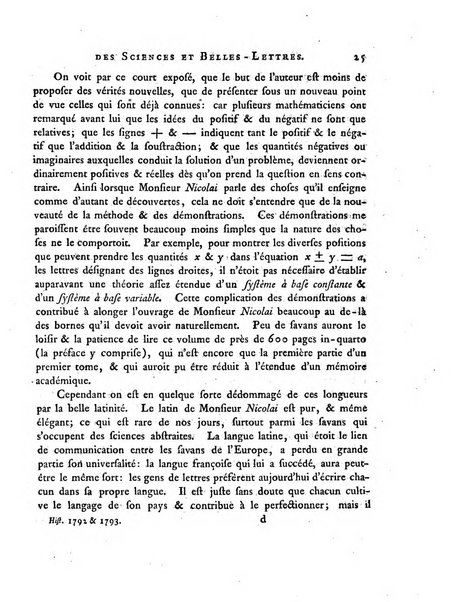 Memoires de l'Academie royale des sciences et belles lettres depuis l'avenement de Frederic Guillaume 2. au throne