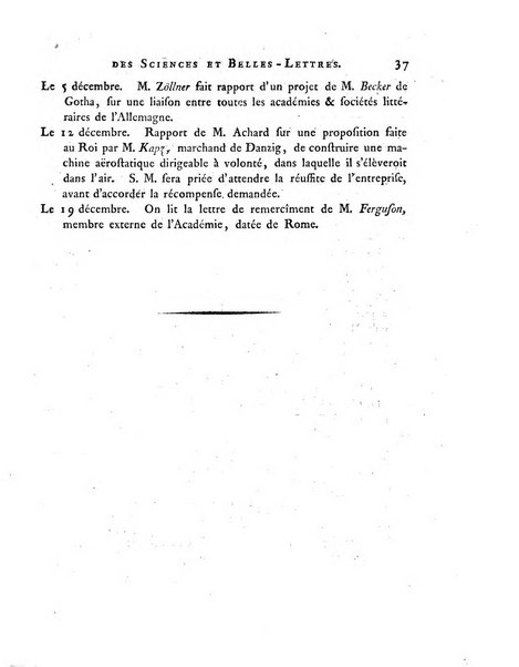 Memoires de l'Academie royale des sciences et belles lettres depuis l'avenement de Frederic Guillaume 2. au throne