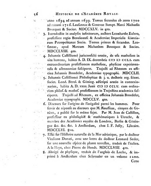 Memoires de l'Academie royale des sciences et belles lettres depuis l'avenement de Frederic Guillaume 2. au throne