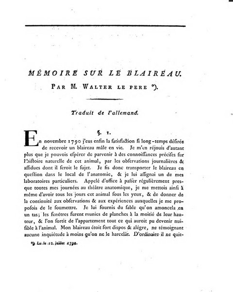 Memoires de l'Academie royale des sciences et belles lettres depuis l'avenement de Frederic Guillaume 2. au throne