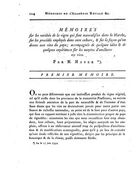 Memoires de l'Academie royale des sciences et belles lettres depuis l'avenement de Frederic Guillaume 2. au throne