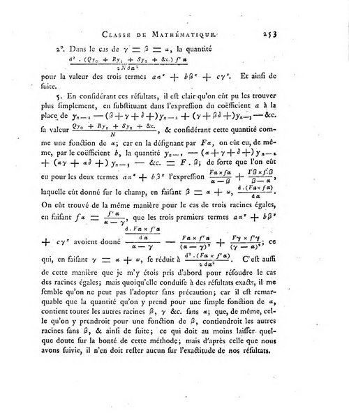 Memoires de l'Academie royale des sciences et belles lettres depuis l'avenement de Frederic Guillaume 2. au throne