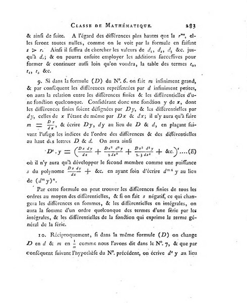 Memoires de l'Academie royale des sciences et belles lettres depuis l'avenement de Frederic Guillaume 2. au throne