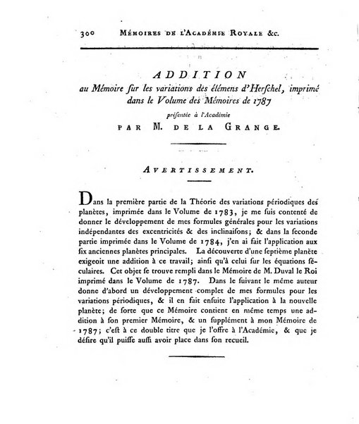 Memoires de l'Academie royale des sciences et belles lettres depuis l'avenement de Frederic Guillaume 2. au throne