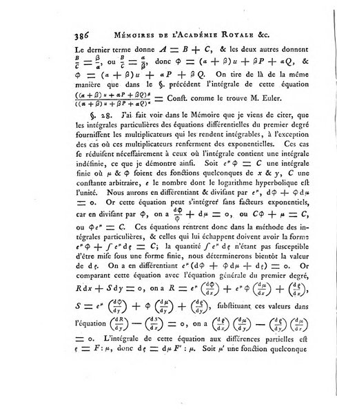 Memoires de l'Academie royale des sciences et belles lettres depuis l'avenement de Frederic Guillaume 2. au throne