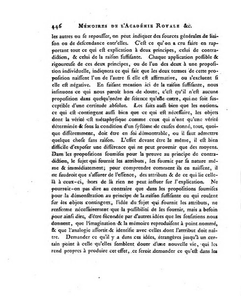 Memoires de l'Academie royale des sciences et belles lettres depuis l'avenement de Frederic Guillaume 2. au throne