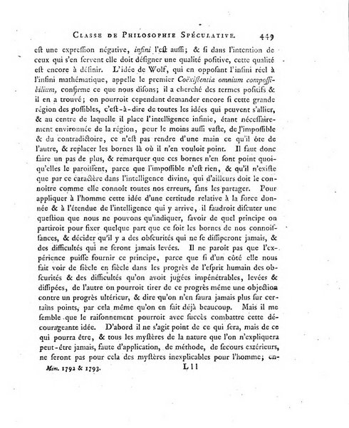 Memoires de l'Academie royale des sciences et belles lettres depuis l'avenement de Frederic Guillaume 2. au throne