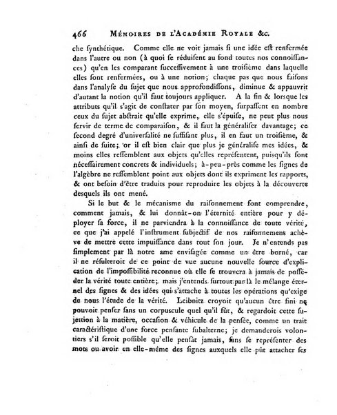 Memoires de l'Academie royale des sciences et belles lettres depuis l'avenement de Frederic Guillaume 2. au throne