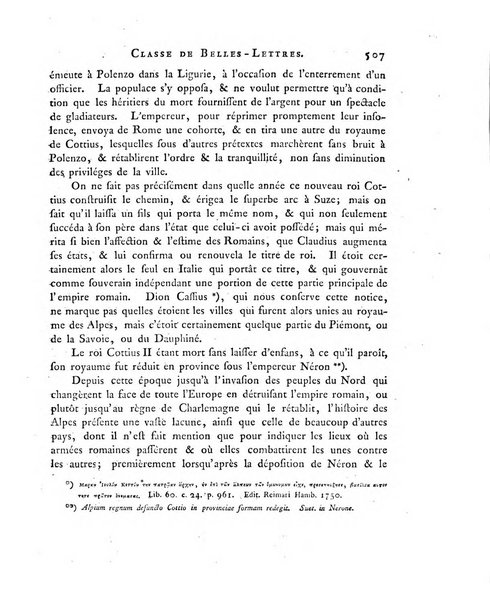 Memoires de l'Academie royale des sciences et belles lettres depuis l'avenement de Frederic Guillaume 2. au throne