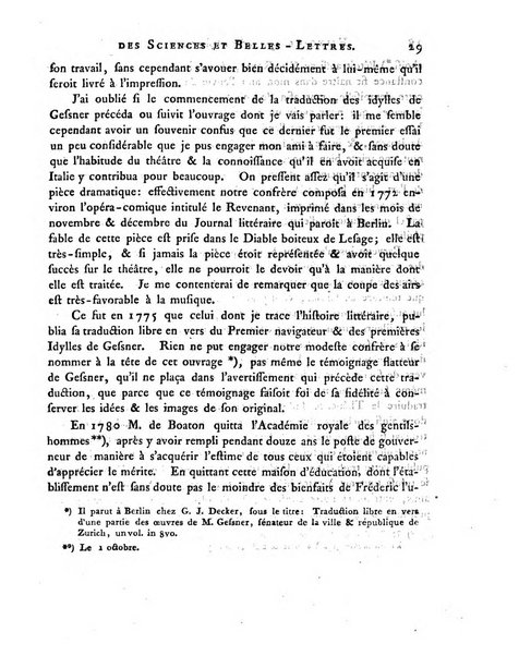 Memoires de l'Academie royale des sciences et belles lettres depuis l'avenement de Frederic Guillaume 2. au throne