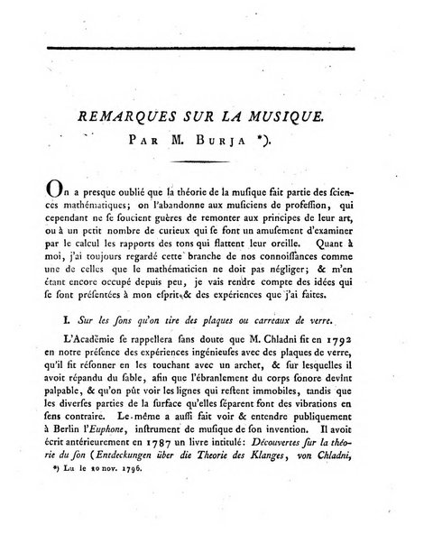 Memoires de l'Academie royale des sciences et belles lettres depuis l'avenement de Frederic Guillaume 2. au throne