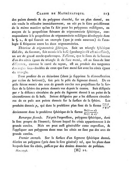 Memoires de l'Academie royale des sciences et belles lettres depuis l'avenement de Frederic Guillaume 2. au throne