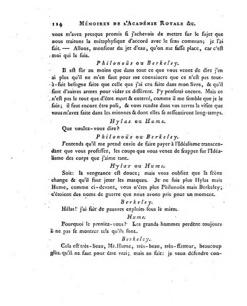 Memoires de l'Academie royale des sciences et belles lettres depuis l'avenement de Frederic Guillaume 2. au throne