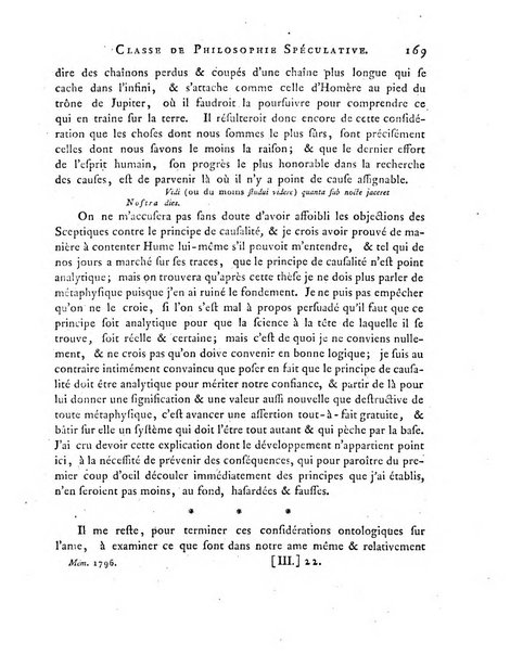 Memoires de l'Academie royale des sciences et belles lettres depuis l'avenement de Frederic Guillaume 2. au throne