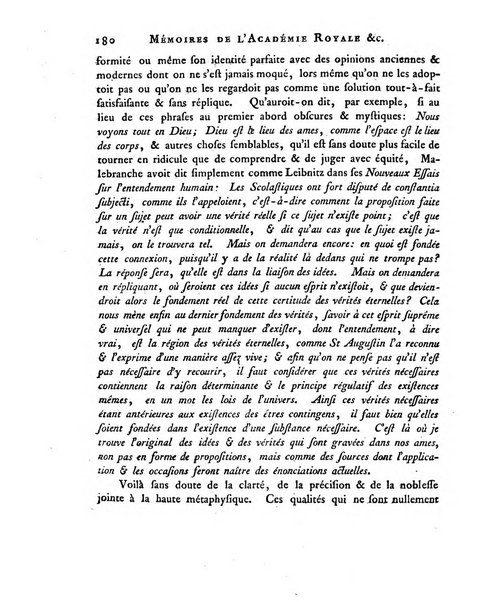 Memoires de l'Academie royale des sciences et belles lettres depuis l'avenement de Frederic Guillaume 2. au throne