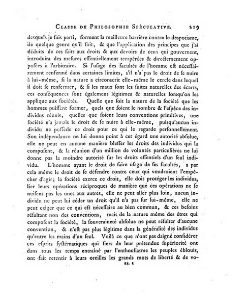 Memoires de l'Academie royale des sciences et belles lettres depuis l'avenement de Frederic Guillaume 2. au throne