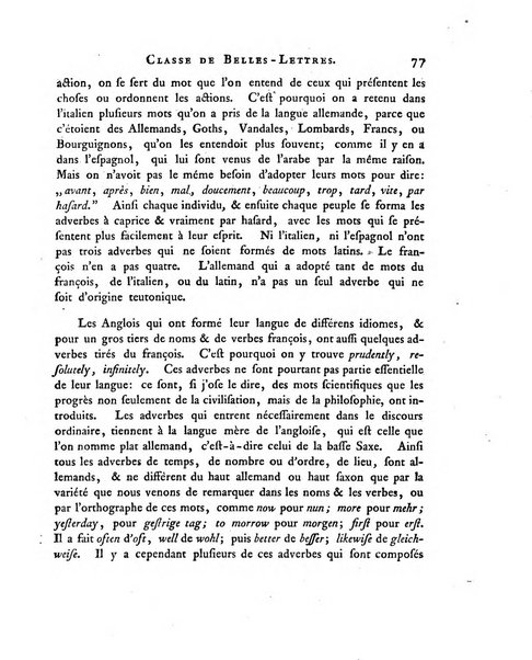 Memoires de l'Academie royale des sciences et belles lettres depuis l'avenement de Frederic Guillaume 2. au throne