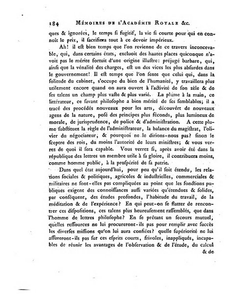 Memoires de l'Academie royale des sciences et belles lettres depuis l'avenement de Frederic Guillaume 2. au throne