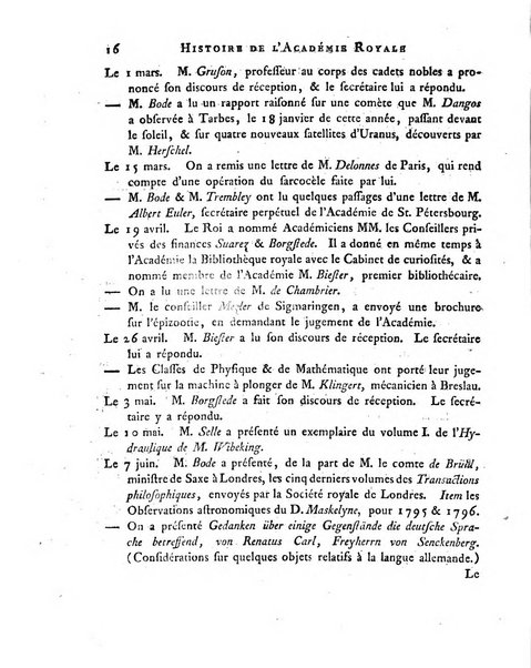 Memoires de l'Academie royale des sciences et belles lettres depuis l'avenement de Frederic Guillaume 2. au throne