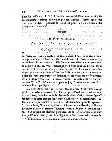 Memoires de l'Academie royale des sciences et belles lettres depuis l'avenement de Frederic Guillaume 2. au throne