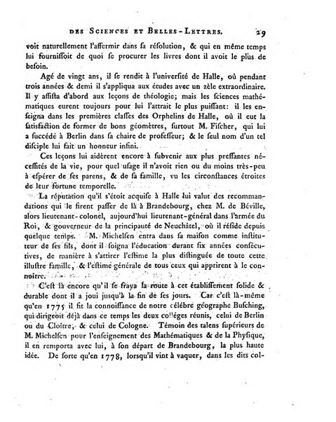 Memoires de l'Academie royale des sciences et belles lettres depuis l'avenement de Frederic Guillaume 2. au throne