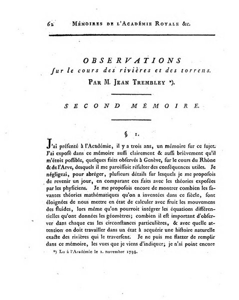 Memoires de l'Academie royale des sciences et belles lettres depuis l'avenement de Frederic Guillaume 2. au throne