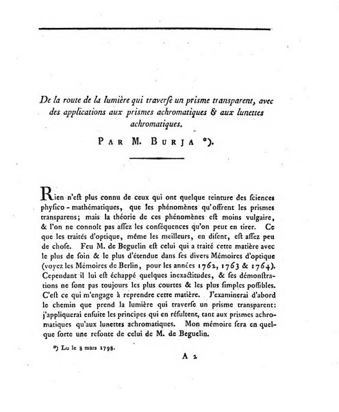 Memoires de l'Academie royale des sciences et belles lettres depuis l'avenement de Frederic Guillaume 2. au throne