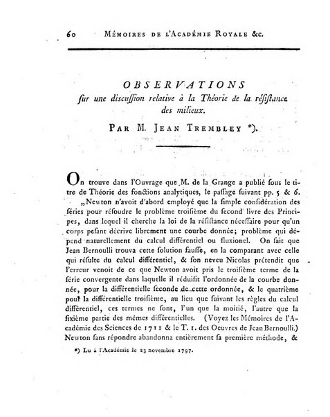 Memoires de l'Academie royale des sciences et belles lettres depuis l'avenement de Frederic Guillaume 2. au throne