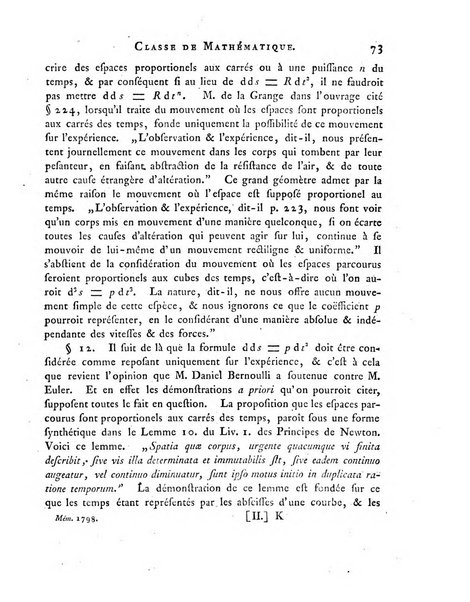 Memoires de l'Academie royale des sciences et belles lettres depuis l'avenement de Frederic Guillaume 2. au throne