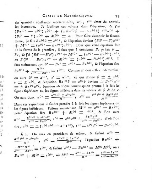 Memoires de l'Academie royale des sciences et belles lettres depuis l'avenement de Frederic Guillaume 2. au throne