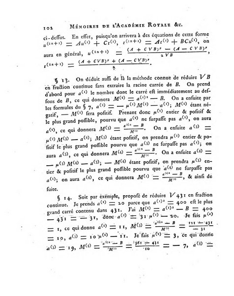 Memoires de l'Academie royale des sciences et belles lettres depuis l'avenement de Frederic Guillaume 2. au throne