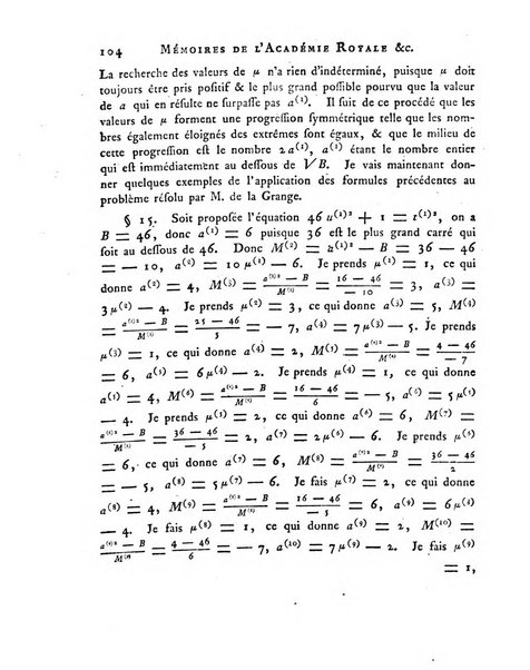 Memoires de l'Academie royale des sciences et belles lettres depuis l'avenement de Frederic Guillaume 2. au throne