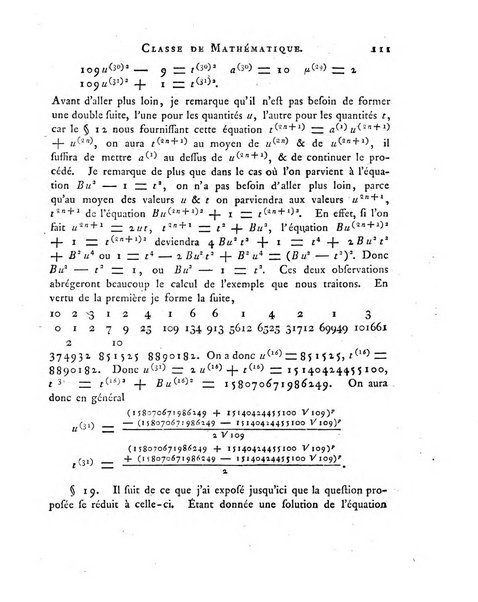 Memoires de l'Academie royale des sciences et belles lettres depuis l'avenement de Frederic Guillaume 2. au throne