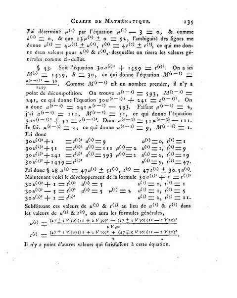 Memoires de l'Academie royale des sciences et belles lettres depuis l'avenement de Frederic Guillaume 2. au throne