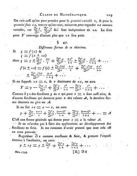 Memoires de l'Academie royale des sciences et belles lettres depuis l'avenement de Frederic Guillaume 2. au throne