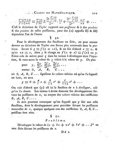 Memoires de l'Academie royale des sciences et belles lettres depuis l'avenement de Frederic Guillaume 2. au throne