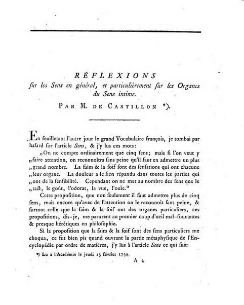 Memoires de l'Academie royale des sciences et belles lettres depuis l'avenement de Frederic Guillaume 2. au throne